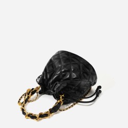 Diamond chain bucket bag F-7611