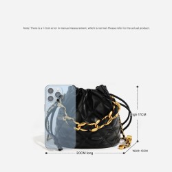 Diamond chain bucket bag F-7611