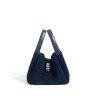 Cabbage Basket Suede Tote Bag F9690B