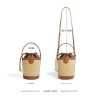 Luxury drawstring straw bucket bag F-9717A  F-9717B