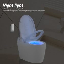 Smart Toilet Bide, Foot Sensor Open, Cleaning Nozzle, Heated Seat, Power Outage Flushing