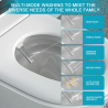 Smart Bidet Toilet, Elongated Heated seat, Foot Sensor Flush, Warm Water Wash, Dryer