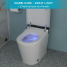 Smart Bidet Toilet, Elongated Heated seat, Foot Sensor Flush, Warm Water Wash, Dryer