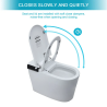 Smart Toilet with Bidet, Elongated Heated seat, Foot Sensor Flush, Warm Water Wash, Dryer