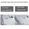 Smart Toilet, Bidet Toilet with Instant Warm Water, Elongated Toilet Heated Seat, Dryer