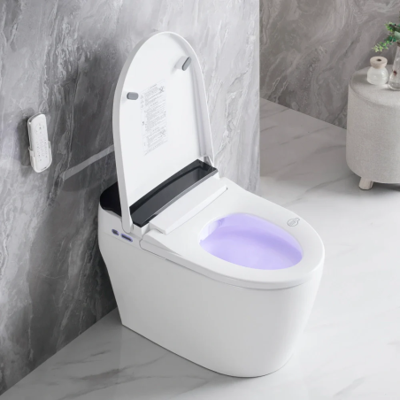 Smart Toilet, Bidet Toilet with Instant Warm Water, Elongated Toilet Heated Seat, Dryer