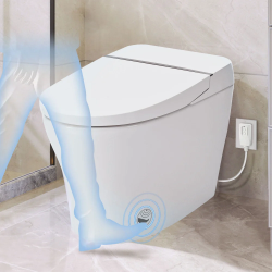 Smart Bidet Toilet, Tankless Elongated Electric Toilet with Smart Bidet, with Seat Heating, Remote Control