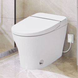 Smart Bidet Toilet, Tankless Elongated Electric Toilet with Smart Bidet, with Seat Heating, Remote Control