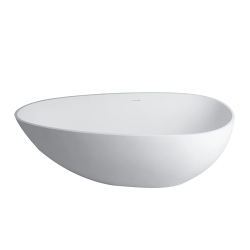 TOPSALEWHOLESALE 59" Freestanding Bathtub, Luxury Soaking Bathtub with Overflow and Pop-up Drain, Matte White