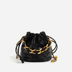 Diamond chain bucket bag F-7611